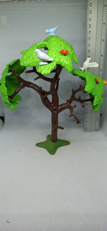 Arbre avec oiseaux et fleurs playmobil