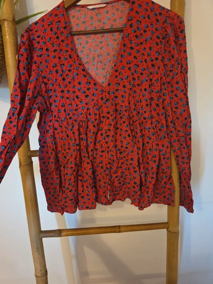 Blouse camaïeu fleurie - photo numéro 4