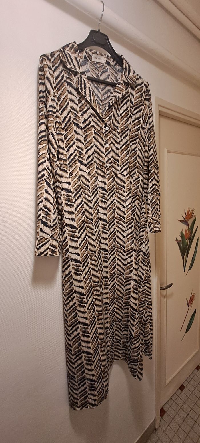 Robe longue imprimée