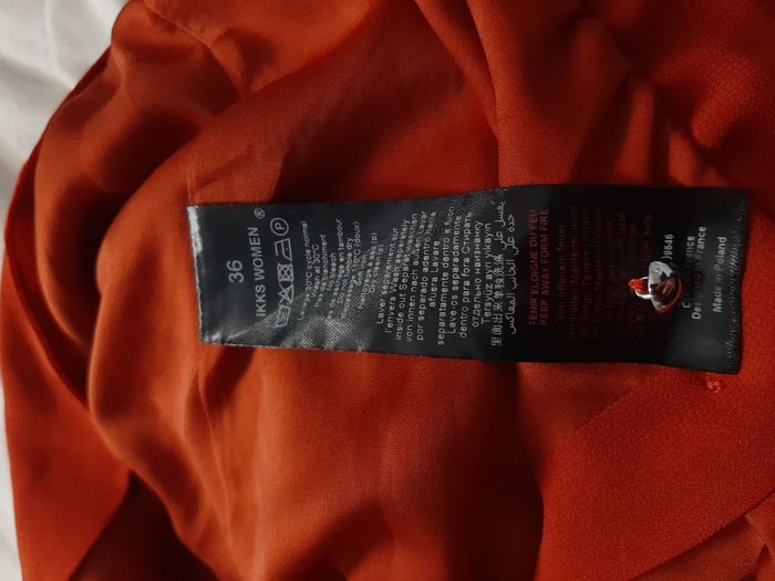 blouse orange ikks taille 36 - photo numéro 7