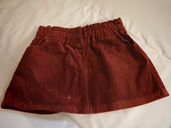 Jupe velours côtelé