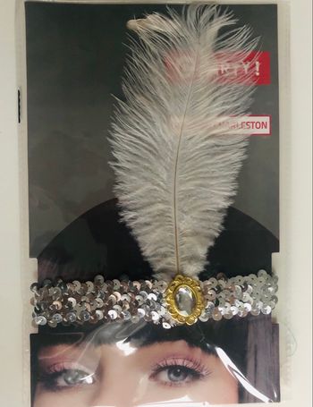 Bandeau charleston argenté 