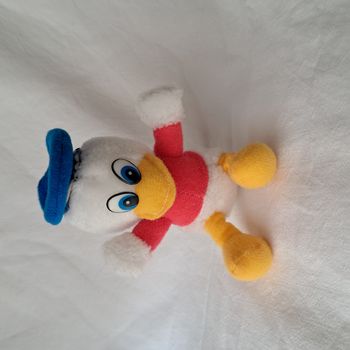 Doudou peluche canard Donald Duck Hauteur 13 cm vintage 90's