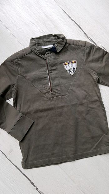 Polo ikks hiver garçon 5ans kaki