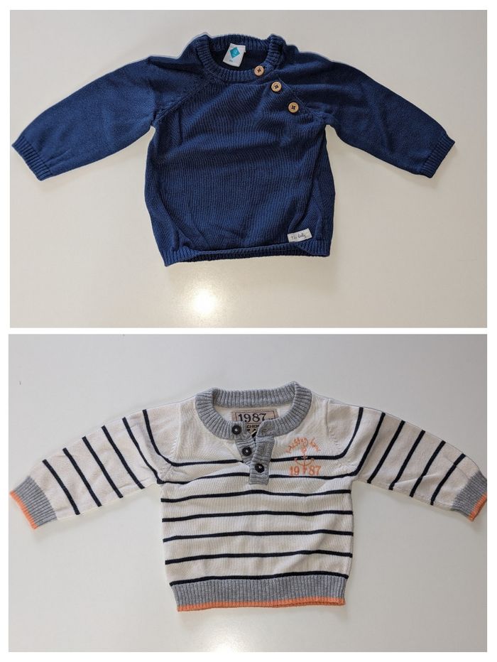 Lot de 2 pulls 6 mois