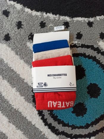 Lot de 3 chaussettes NEUVes- Taille 27/30