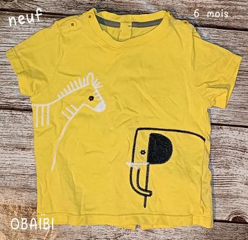 Tee-shirt Obaïbi 6mois neuf