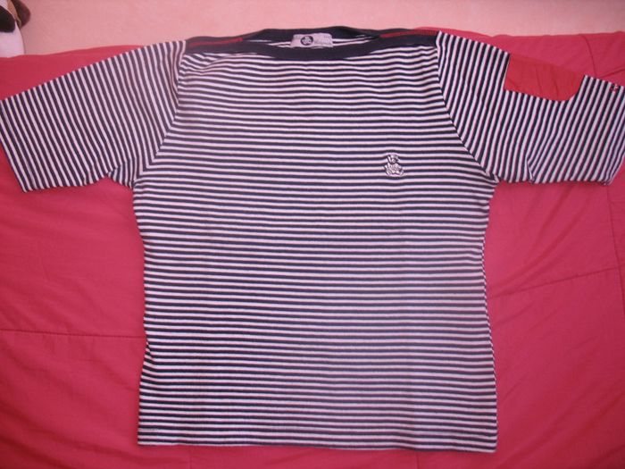 TEE SHIRT MC MARINE RAYÉ BLANC "LULU CASTAGNETTE" - TAILLE S - n°03