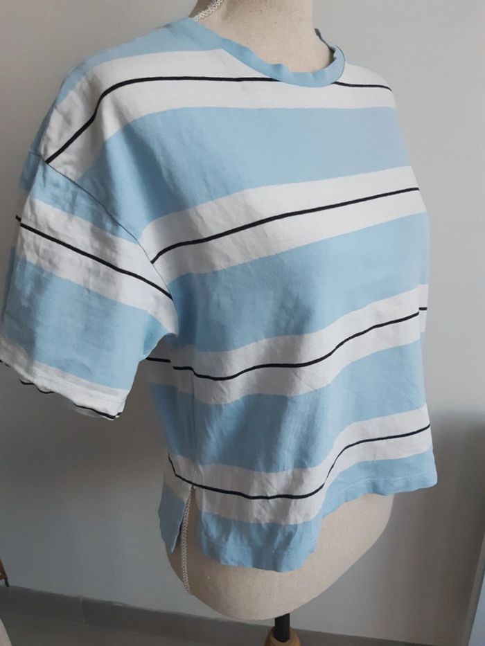 Tee shirt rayé Mango T34 - photo numéro 4