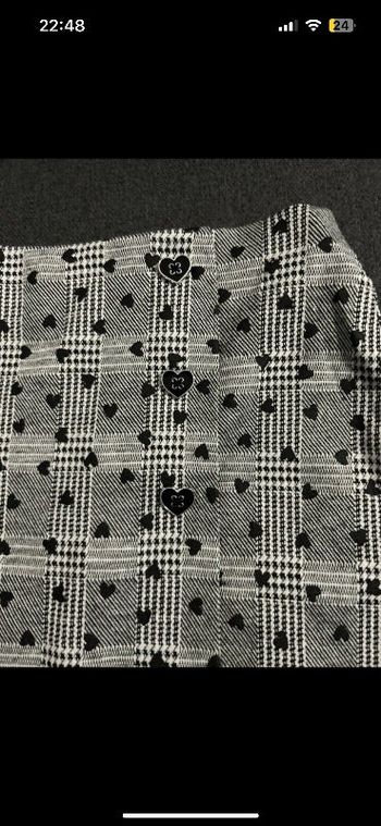 Jupe motifs cœurs 6/7 ans 122 cm
