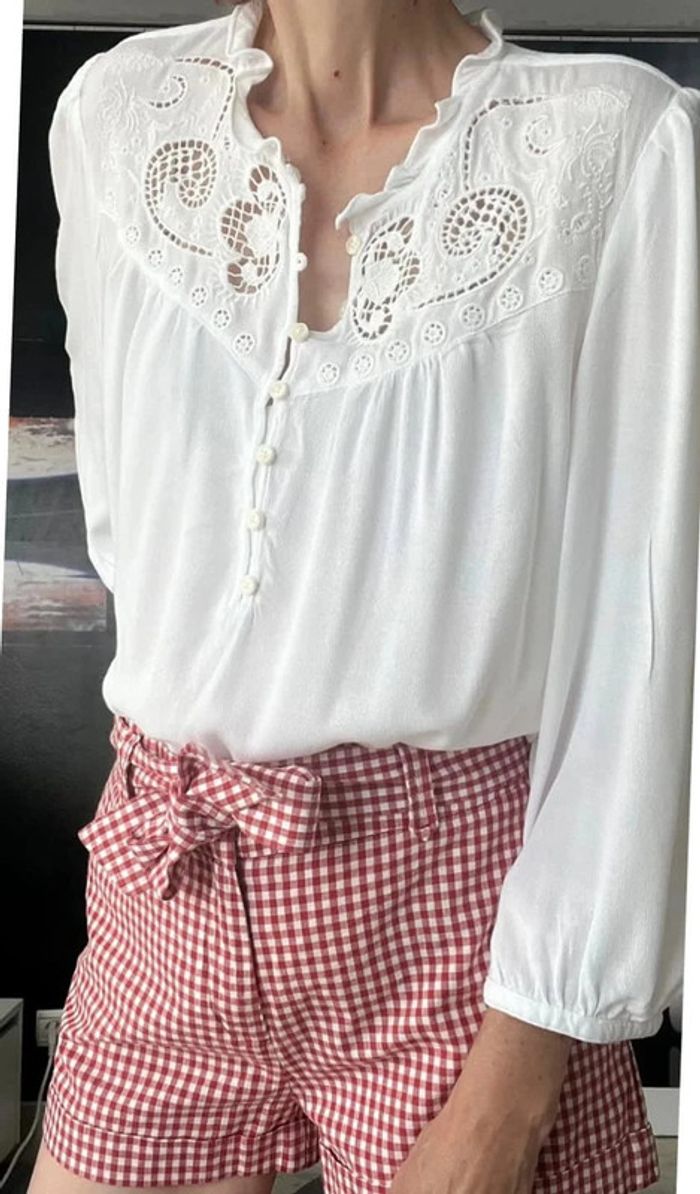 Blouse broderies anglaises Capucine - photo numéro 8