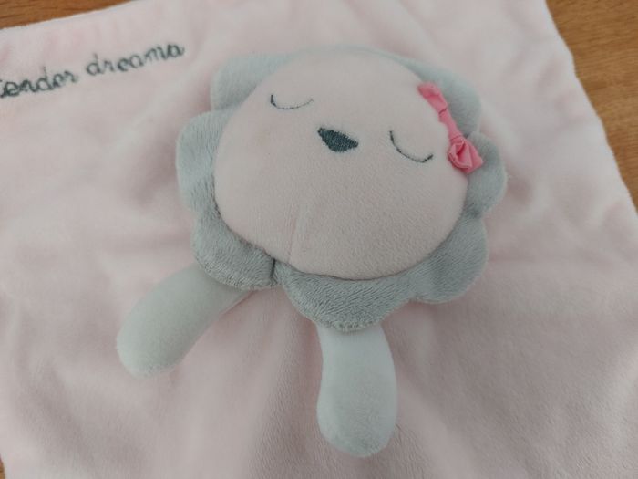 Doudou plat Fleur avec jambes Tender Dreams - obaibi - photo numéro 3