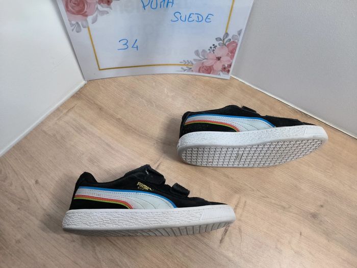 Basket Puma Suède T34 noir