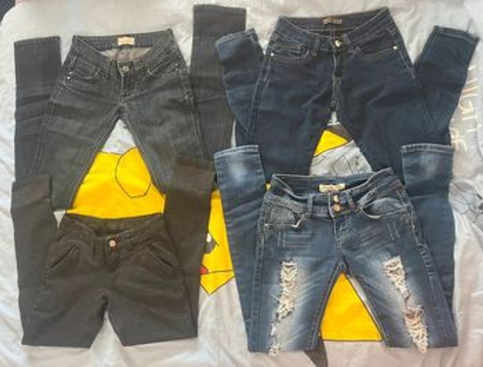 Lot 7 jeans & 4 pantalons T34/XS - photo numéro 2
