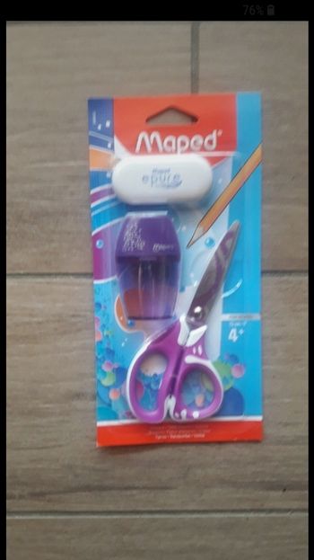Kit gomme ciseau taille crayons maped