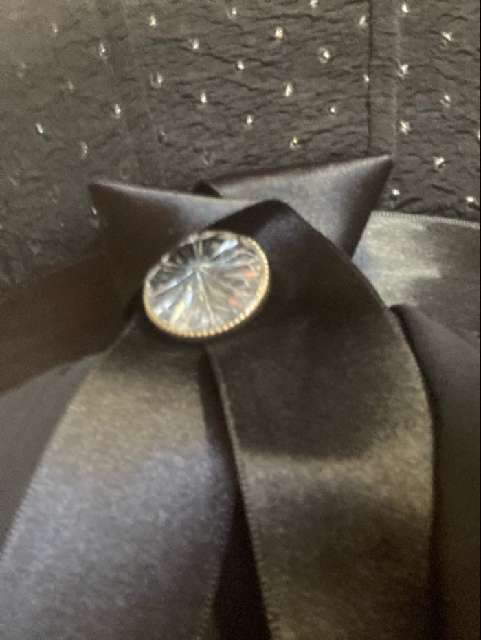 Robe de soirée noire avec strass taille 36 - photo numéro 5