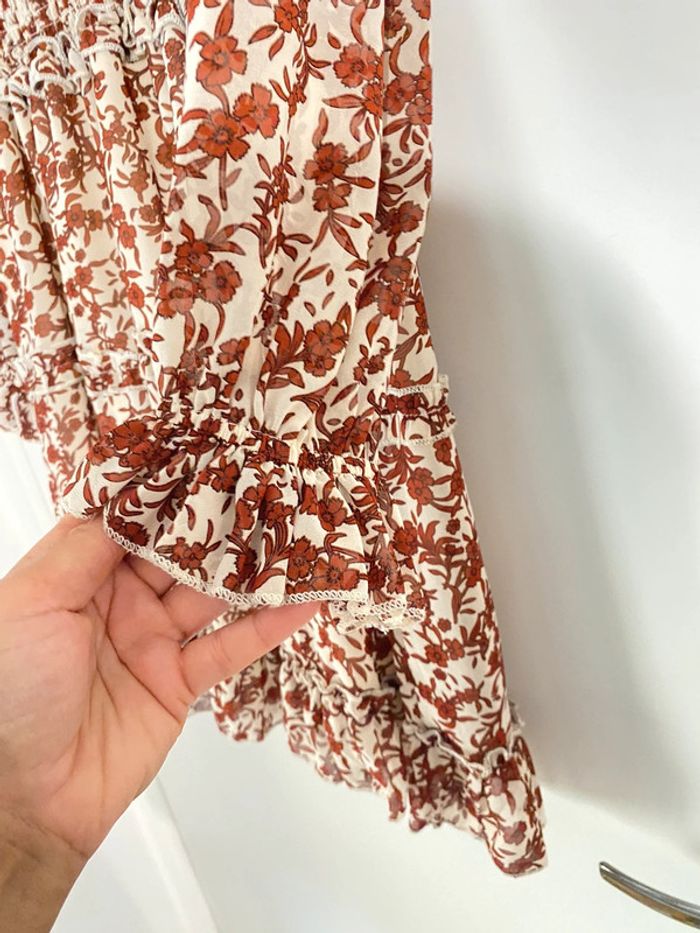 Robe Fleurie Avec Volant Taille S-M - photo numéro 5