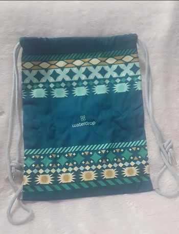 Tote bag bleu et vert waterdrop