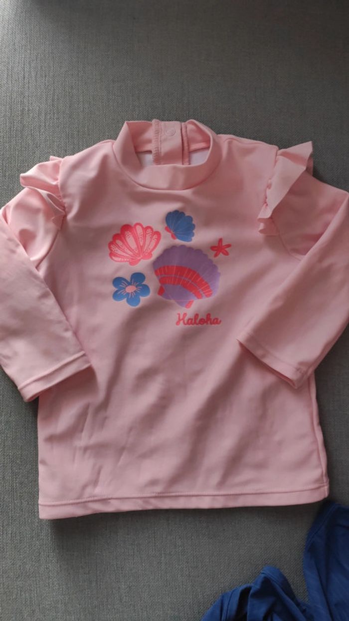 T shirt anti uv bébé fille 18/24 mois