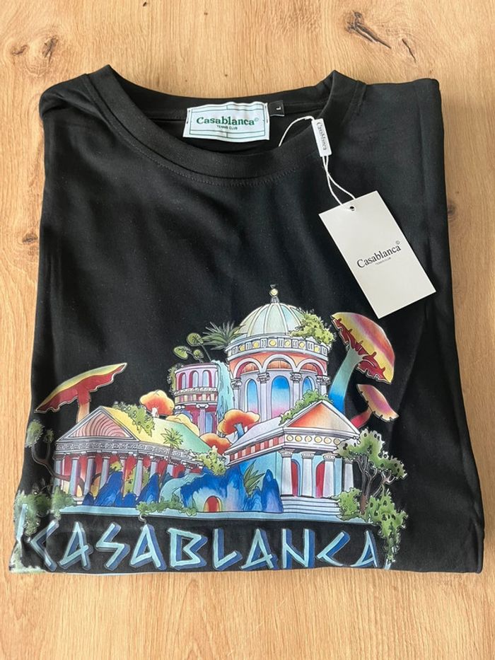 Tee Shirt , Casablanca , Neuf , Noir , Taille L - photo numéro 5