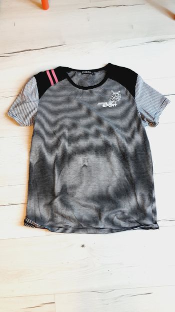 Vêtement femme tee-shirt XXL rayé jeans sport Ige’S 60