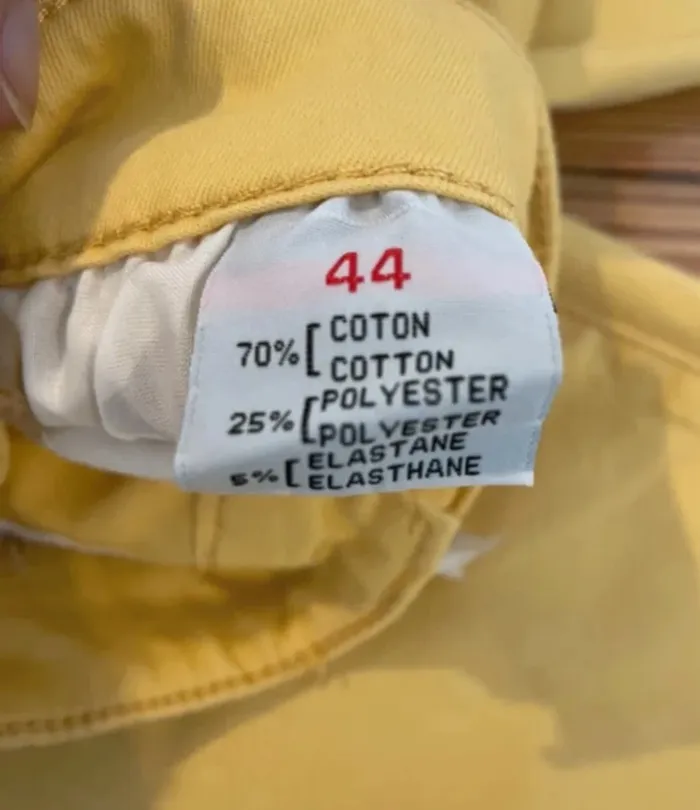 Jean neuf jaune pastel T44 - photo numéro 6