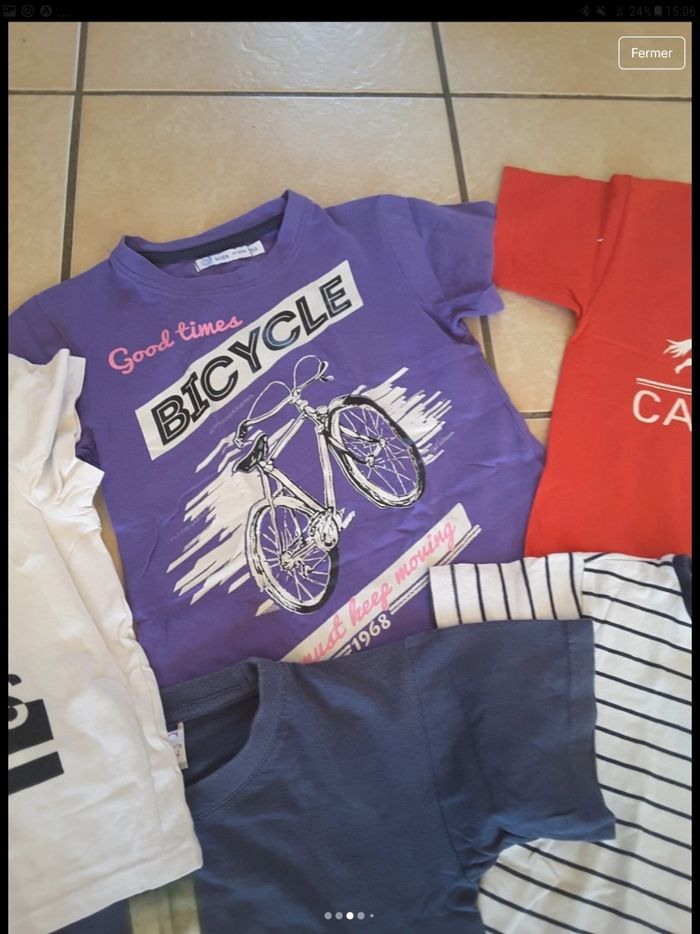Tshirt manches courtes garçon 5 ans 2€ piece - photo numéro 3