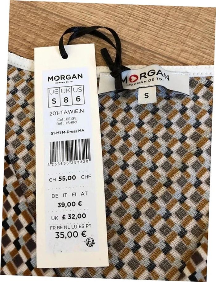 Blouse imprimée neuve à manches courtes Morgan taille S (valeur 35€) - photo numéro 14