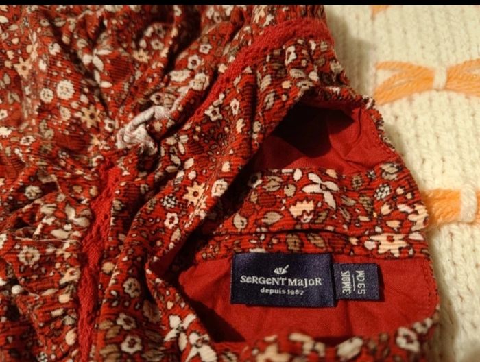 Lot 2 Pièces sergent major- robe fleurie + cardigan rouge - 3 mois (60 cm) - excellent état - photo numéro 10