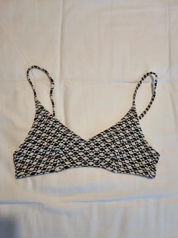 Haut de maillot de bain H&M - Motif noir & blanc tendance - Taille S