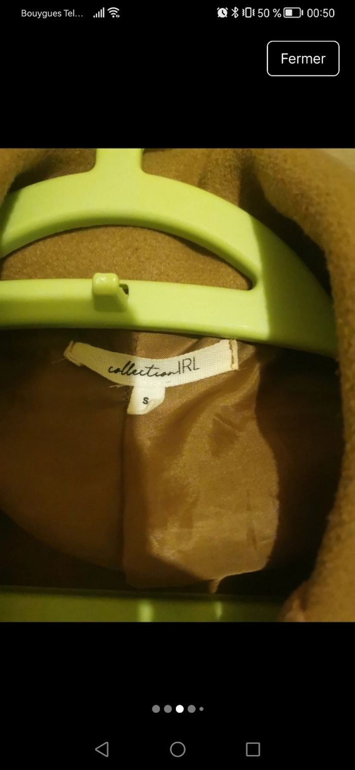 Manteau beige camel - photo numéro 6