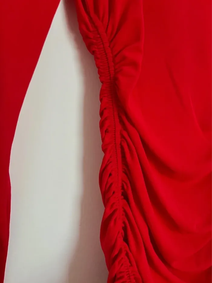 robe zara rouge - photo numéro 3
