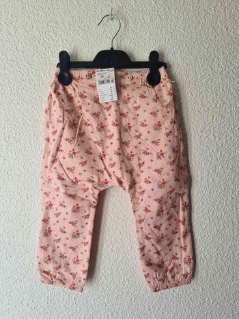 pantalon rose fleur Kiabi