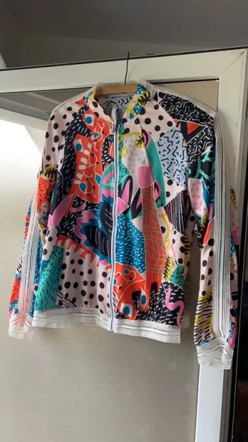 Blouson multicolore
