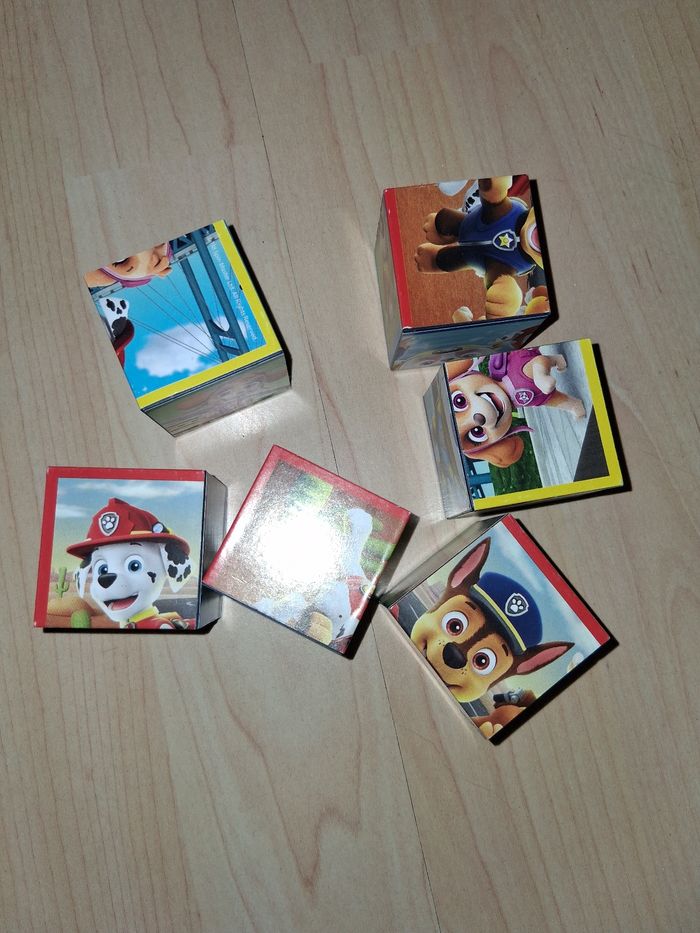 Lot pat patrouille paw patrol jeu de cubes, puzzle et paires - photo numéro 3
