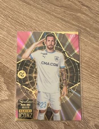 Carte Panini ICONZ Pierre-Emile Hojbjerg OM numérotée 4/15 - Très rare