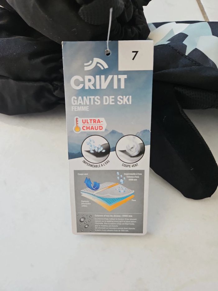 Moufle ski femme taille 7 neuf u44 - photo numéro 4