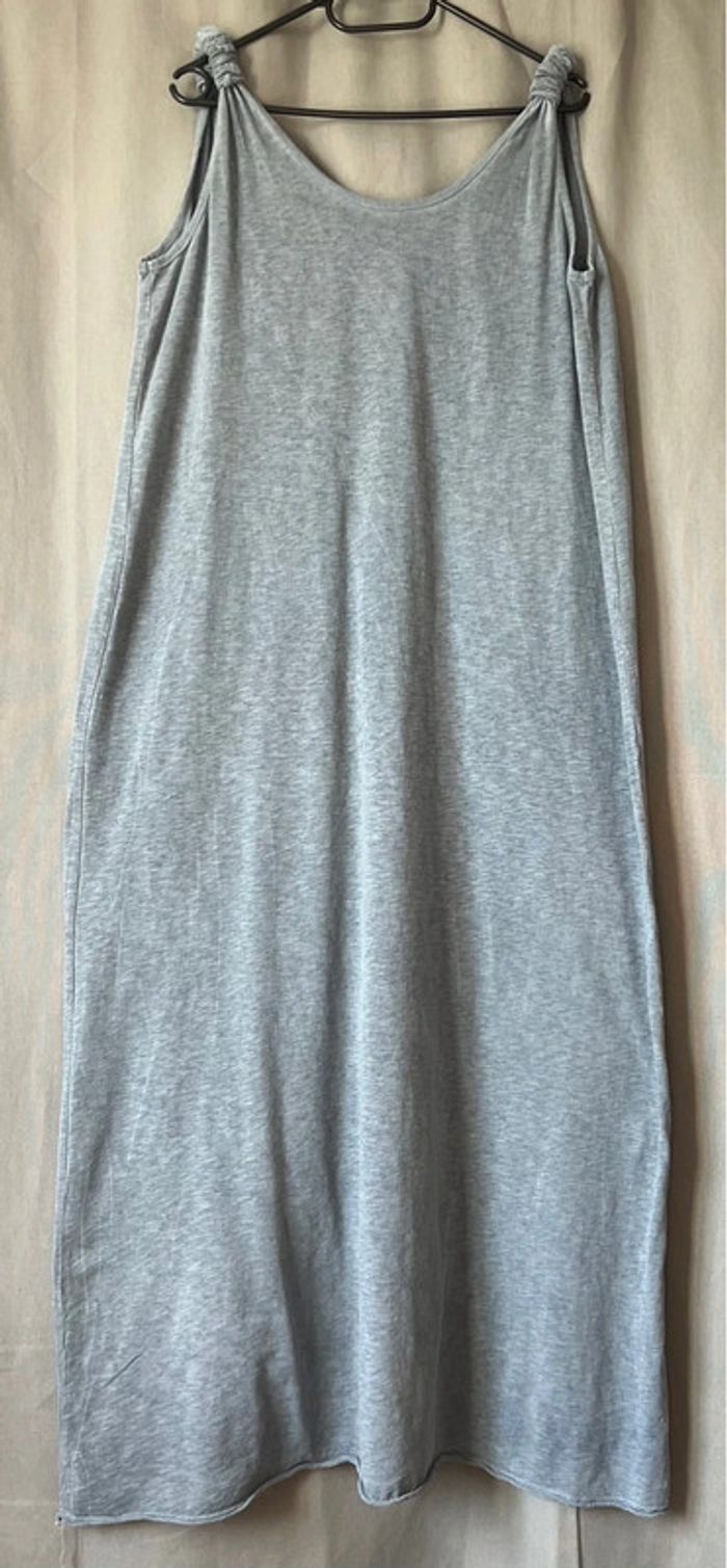 Robe longue été taille unique grande taille convient pour un 44/46 couleur bleu/gris comme neuve