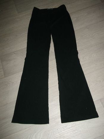 Pantalon LA REDOUTE noir fluide évasé taille 36 TBE