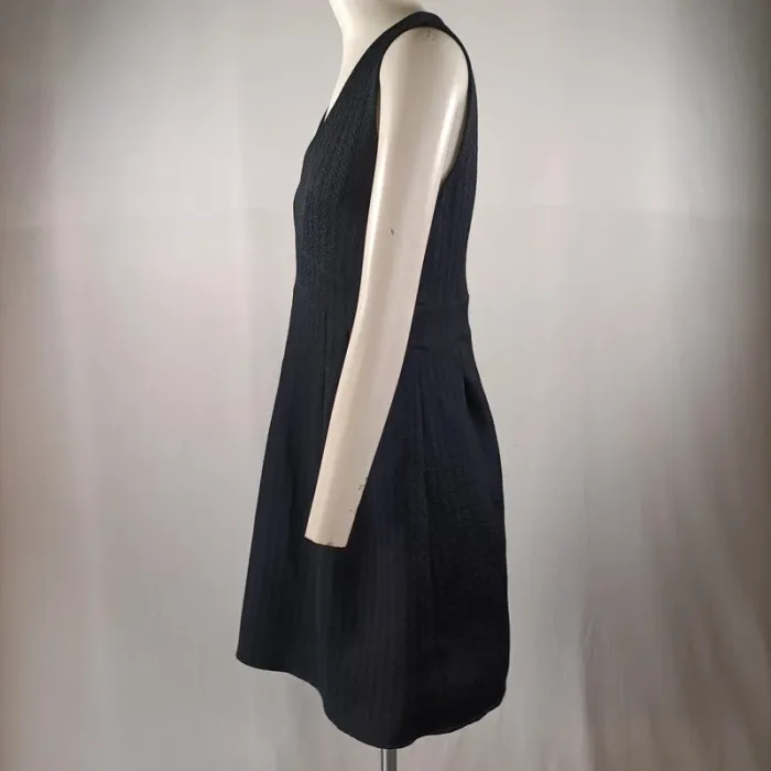 Robe noire Comptoir des Cotonniers texturée taille 38 A077 - photo numéro 2