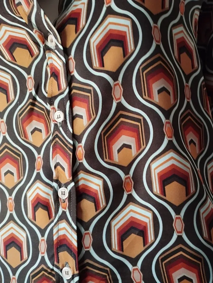 Chemise Freeman motif rétro XS - photo numéro 3