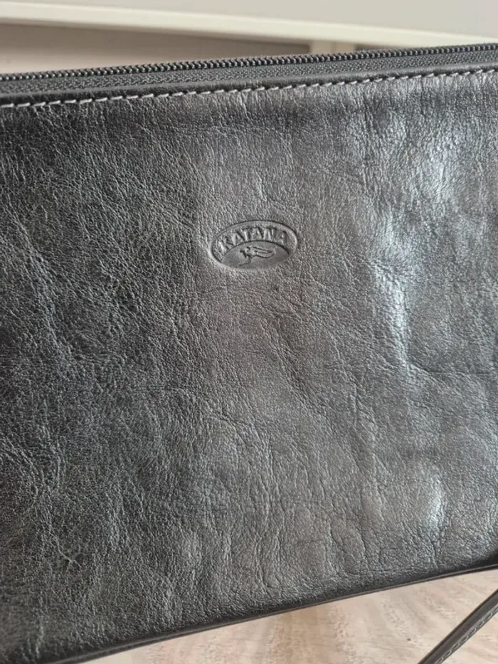 Sac a main noir Cuir Katana - photo numéro 2