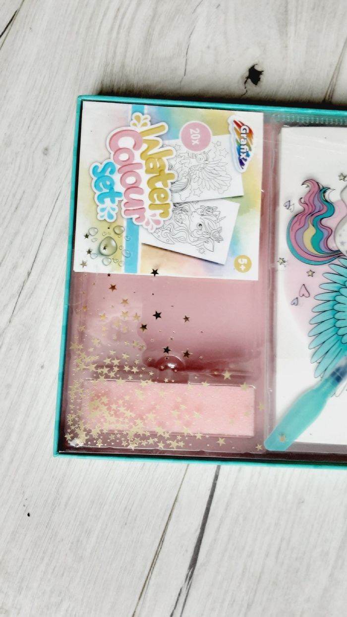 Jeu jouet enfant peinture à l'eau Water colour set Licorne Neuf scellé - photo numéro 3