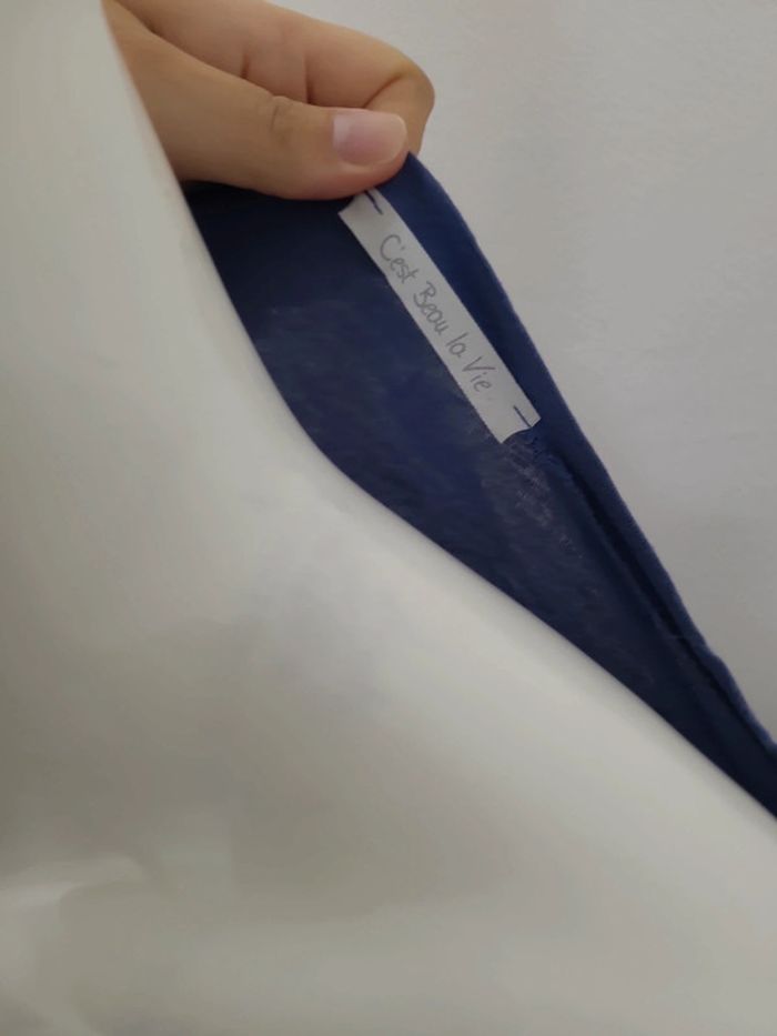 Jolie T shirt bi matière soie et viscose. - photo numéro 5
