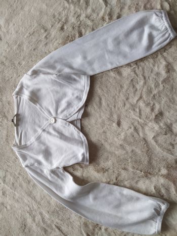 Boléro / gilet blanc 10 ans