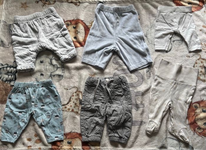 Lot de 6 pantalons taille 1 mois