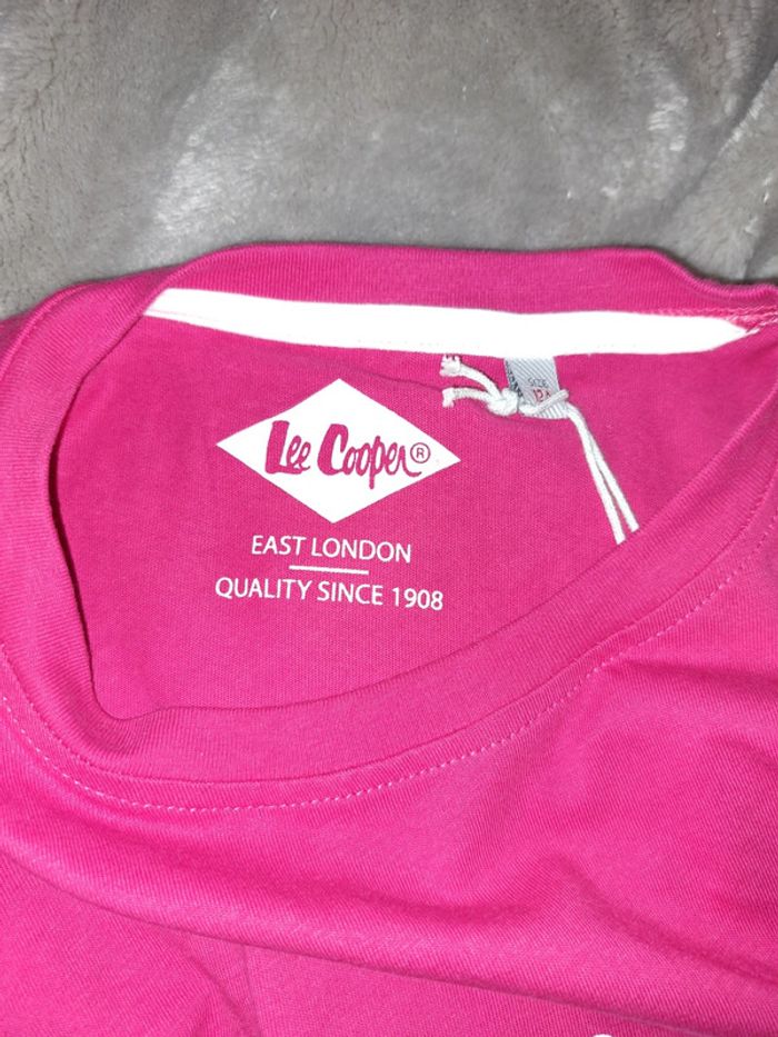T-shirt rose/fuschia Lee Cooper - photo numéro 5