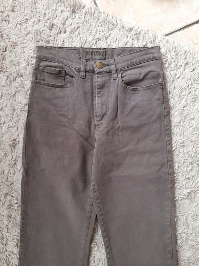 Pantalon jeans marron T36 Scottage - photo numéro 2