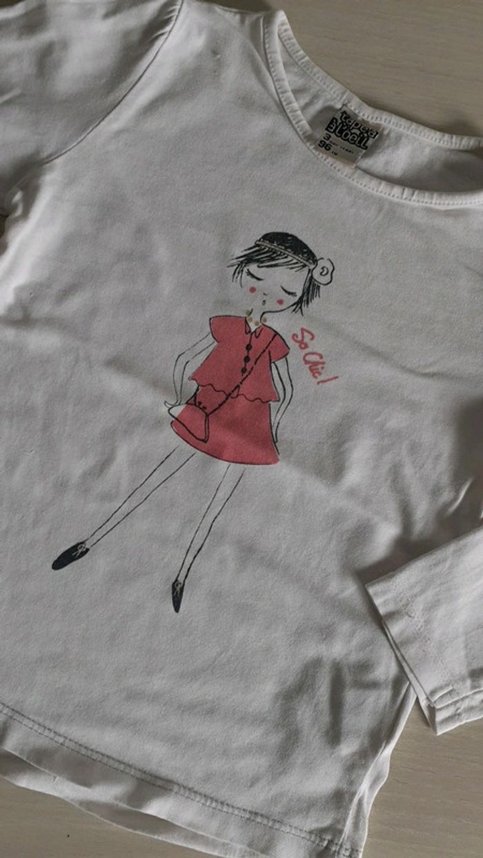 Lot 2tee-shirt Manche longue - photo numéro 3