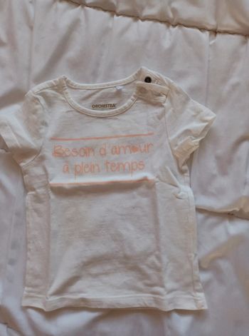 tee shirt fille 9 mois orchestra